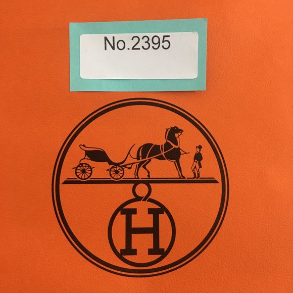 Hermes Authentic Paper Shopping Gift Bag 18.5 x 16.5 x 6.5 Rectangular Orange - Picture 12 of 12